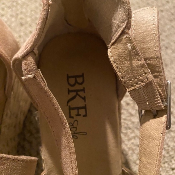 Bke wedge espadrille mauve colored gently worn - Picture 3 of 8